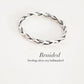 Charming Loose Braided Band Silver Ring with Intricate Detailing