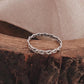 Sterling Silver Braided Band Ring with Loose, Relaxed Design