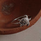 Handcrafted Tortoise 2 silver ring