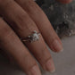 Stylish Tortoise 2 silver ring for nature lovers