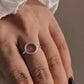 Elegant Open Circle Ring in Sterling Silver