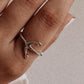 Classic anchor-shaped ring in polished sterling silver.