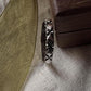 Stylish tribal Rawa band ring in sterling silver