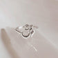 Sterling Silver Om Aum Ring