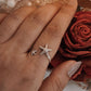 925 sterling silver starfish adjustable ring