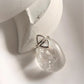 Minimalist duality silver ring with refined, modern aesthetic