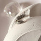 Trendy feather wrap adjustable silver ring with a lightweight and delicate touch