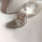 Minimalist Beli silver ring for a sleek and modern look.