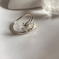 Adjustable Silver Ring with Tortoise and Starfish Motif 