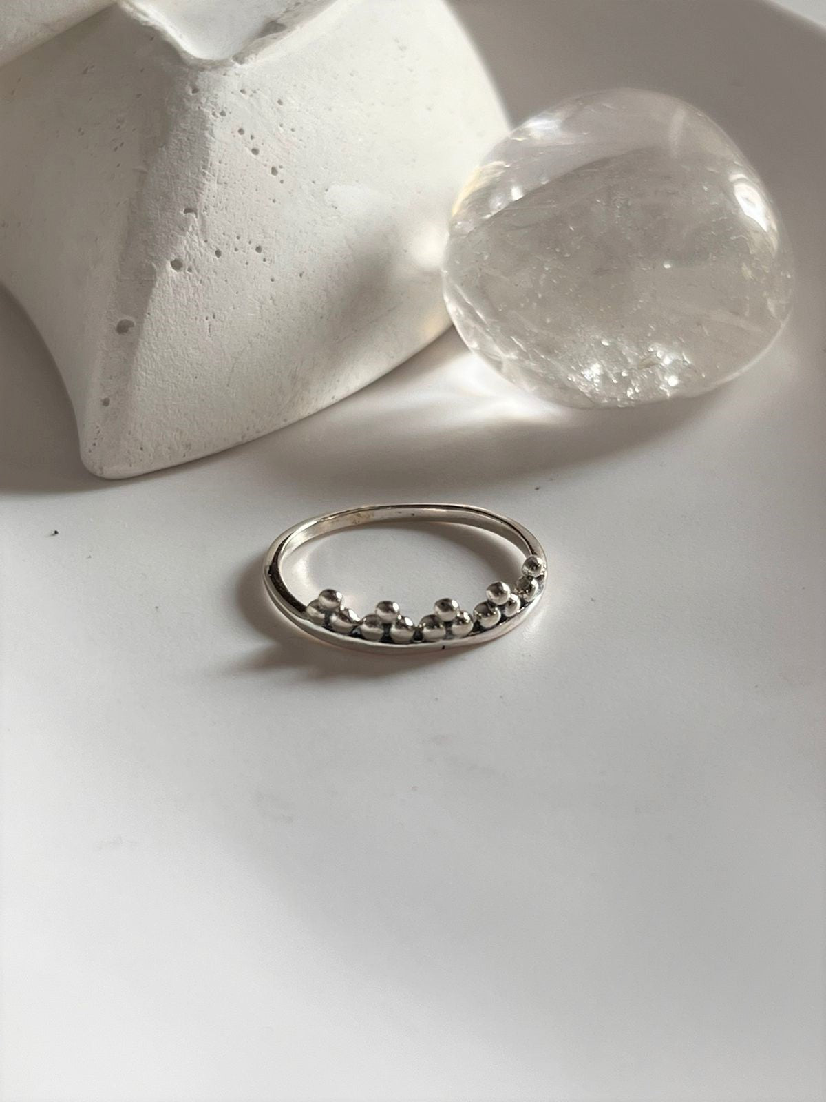 Sleek Rawa Silver Band Ring with Plain Design