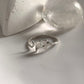 Stylish elephant adjustable silver ring with smooth, refined edges