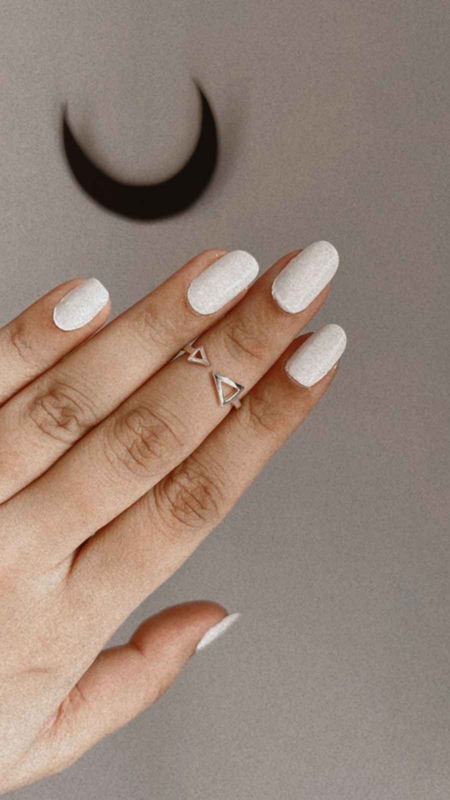 Elegant Adjustable Triangle Silver Ring for Unique Style