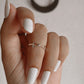 Geometric Adjustable Triangle Silver Ring