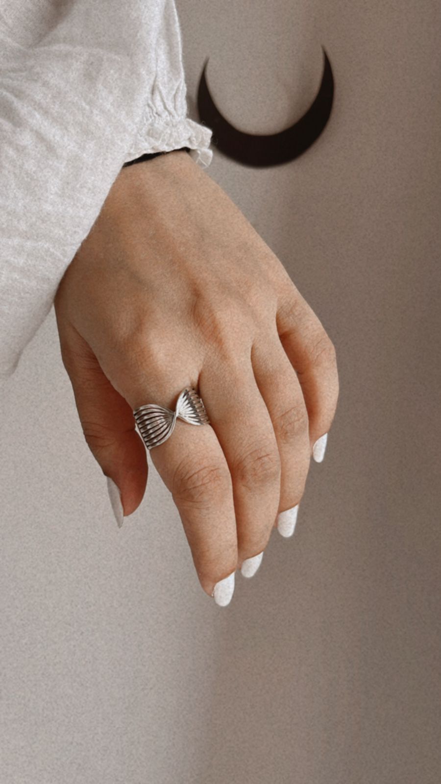 Chic Beli silver ring perfect for everyday wear.