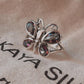 Delicate Mystic Topaz Butterfly Ring in Sterling Silver