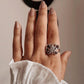 Colorful Mystic Topaz Butterfly Ring in Silver