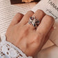 Mystic Topaz Butterfly Silver Ring for Women