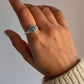 Sterling Silver Round Labradorite Ring for Boho Fashion