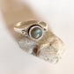 Handcrafted Labradorite Round Ring in Sterling Silver