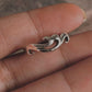Trendy wave motif silver ring for everyday wear
