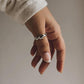 Wave-inspired sterling silver ring for unique style