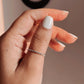 Charming Loose Rope Stack Band Silver Ring for Everyday Wear