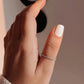 Sterling Silver Loose Rope Stack Band Ring with Sleek Design