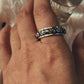 Om Aum Symbol Spinner Ring for Meditation