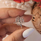 925 sterling silver tortoise filigree ring