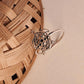 Tortoise filigree sterling silver ring