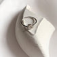 Handcrafted shell design ring in sterling silver