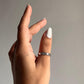 Charming tribal Rawa design silver band ring