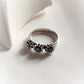 3 Daisies Sterling Silver Ring for Nature Lovers 