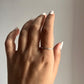 Modern and chic dot band stackable silver 925 ring with smooth shine