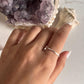 Versatile dot band stackable silver 925 ring perfect for layering