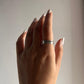 Trendy floral spinner silver ring with a unique spinning feature