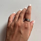 Versatile floral spinner silver ring ideal for casual or formal wear