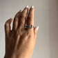 Sterling Silver Ring with Hedgehog and Mushroom Motif