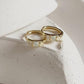 Stylish opal stone huggie earrings with gold vermeil and silver