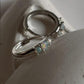 Timeless opal 925 sterling silver huggie earrings