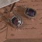 925 Sterling Silver Amethyst Cushion Cut Hook Earrings