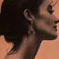 Cushion Cut Amethyst 925 Sterling Silver Hook Earrings for Healing