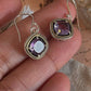 Amethyst Cushion Cut Earrings in 925 Sterling Silver for Spiritual Clarity
