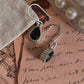 Black Onyx Pear Hook Silver Earrings