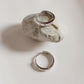 Classic Silver Huggies with CZ Stones