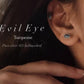 Charming evil eye copper turquoise silver studs with vibrant stone