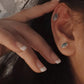 Timeless evil eye silver studs with turquoise and copper detailing