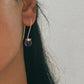 Vibrant round amethyst cut hook 925 Sterling Silver earrings for a pop of color.