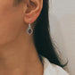 Amethyst Pear Gemstones in Boho Hook Earrings