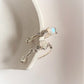 Delicate Moonstone CZ Silver Hoops for Bold Style